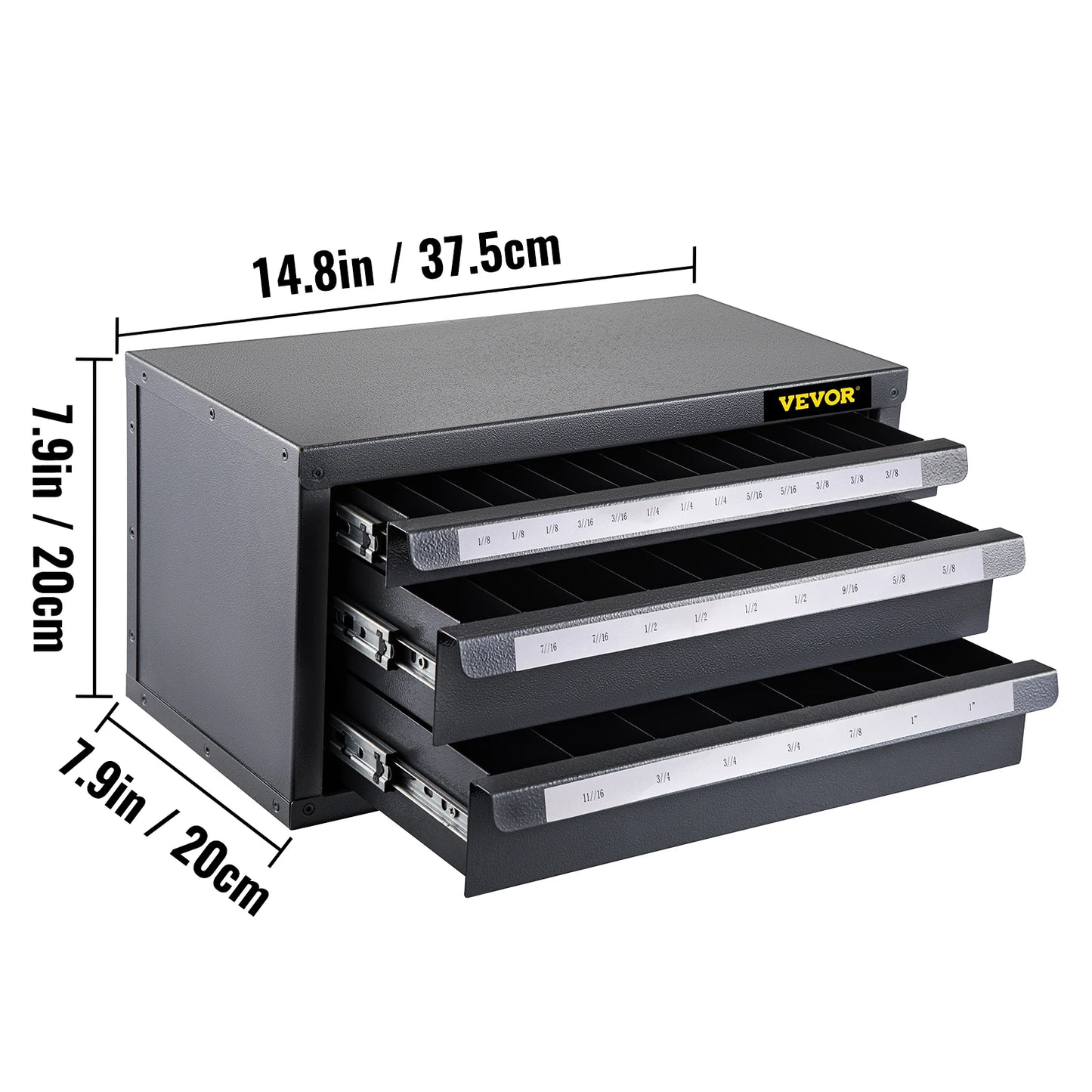 Steel Stackable 3-Drawer Maintenance Storage Box