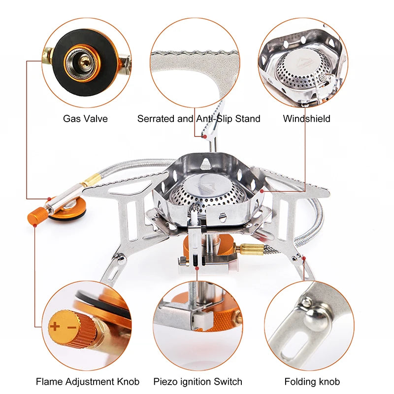 Wind Proof Gas Burner Stove Heater