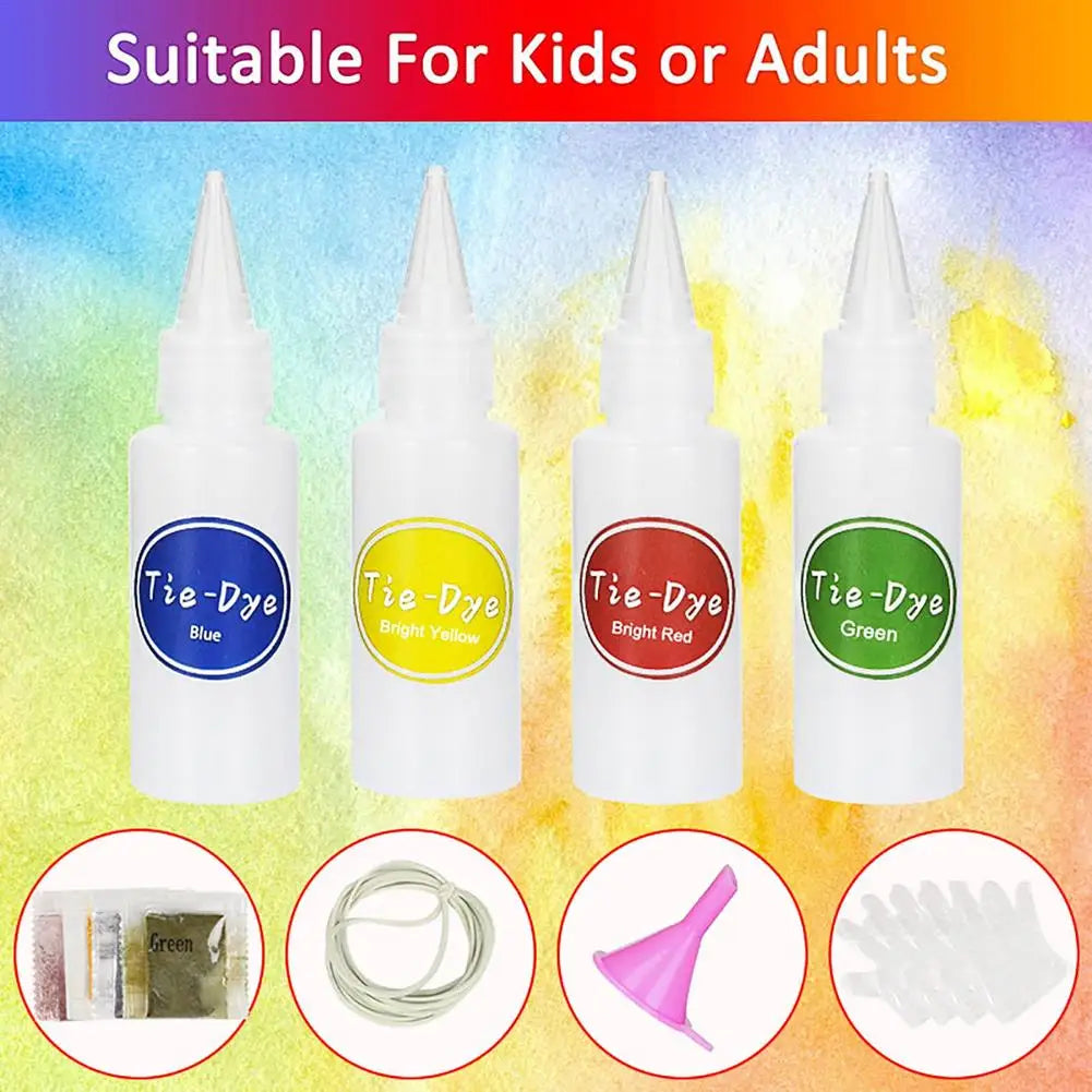 4 Colors Tie Dye Kit Non-toxic