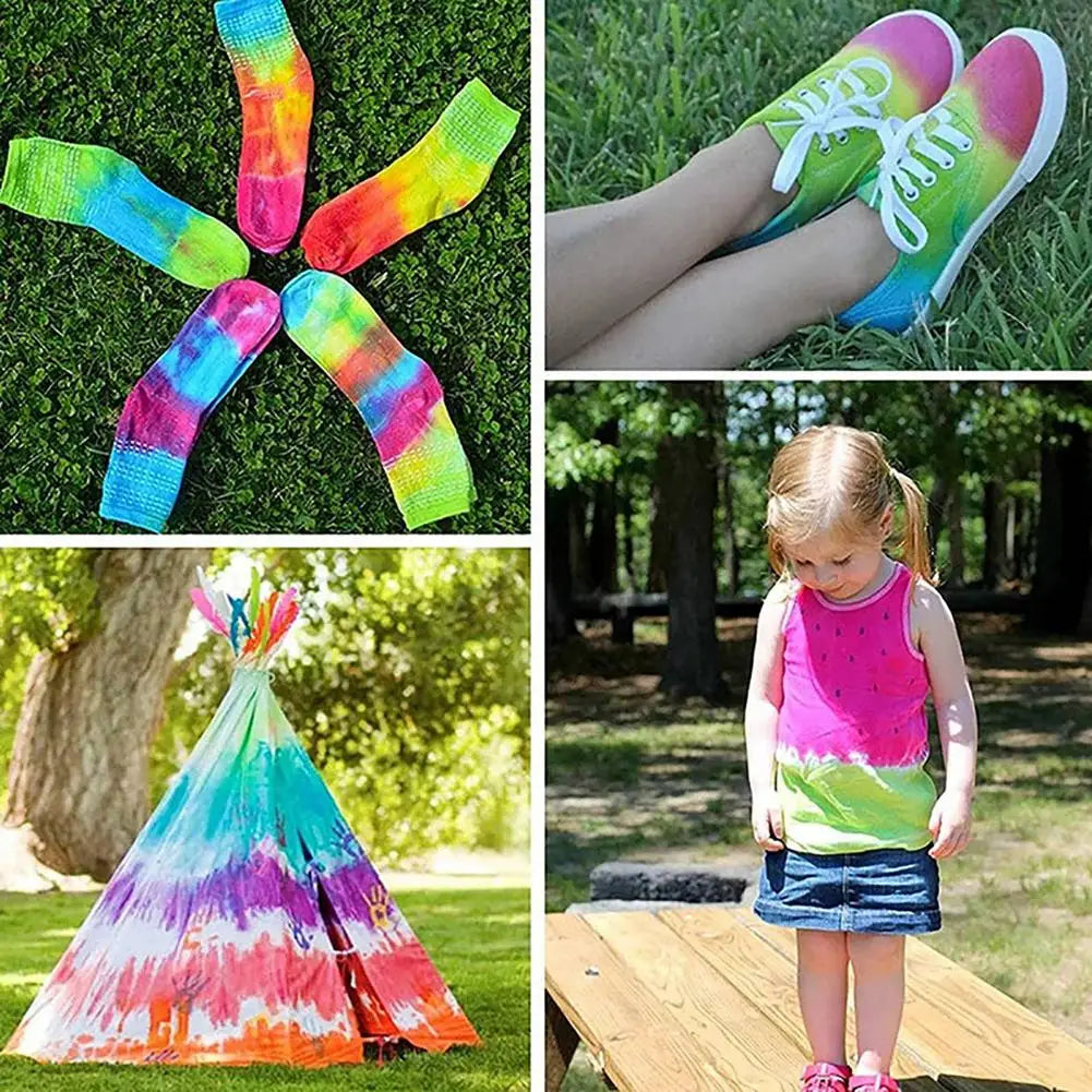 4 Colors Tie Dye Kit Non-toxic