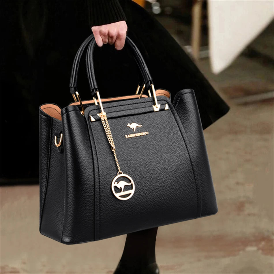 Soft Leather Luxury Handbag Women Bags