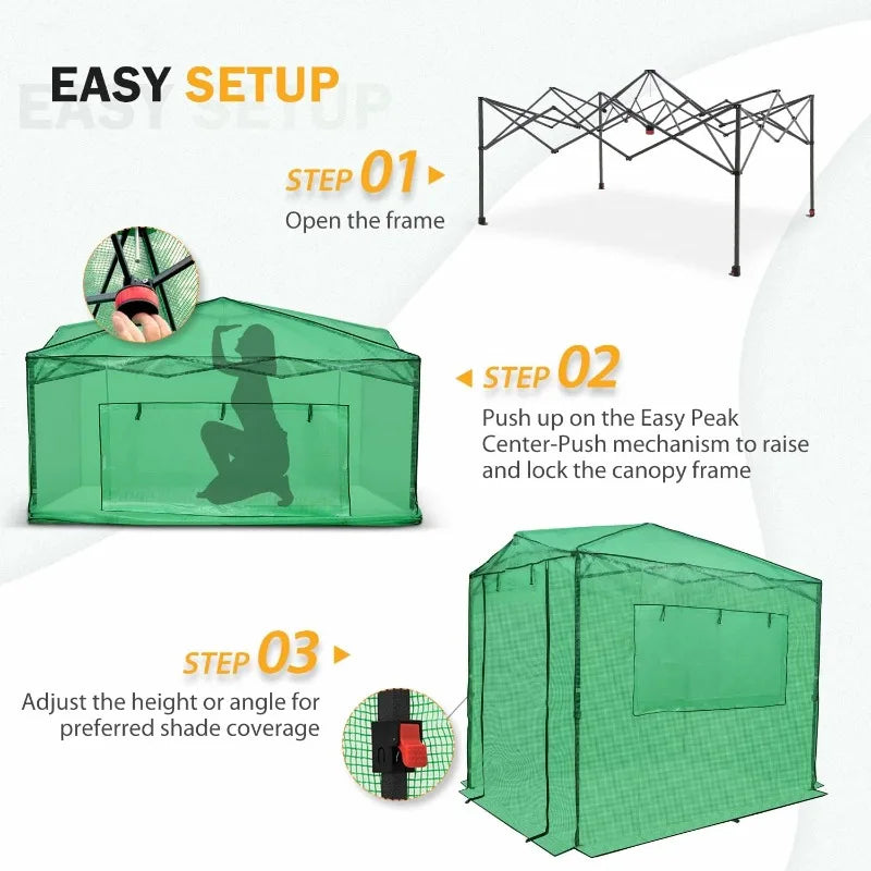 8 x 6 Portable, Walk-in Pop-up Greenhouse