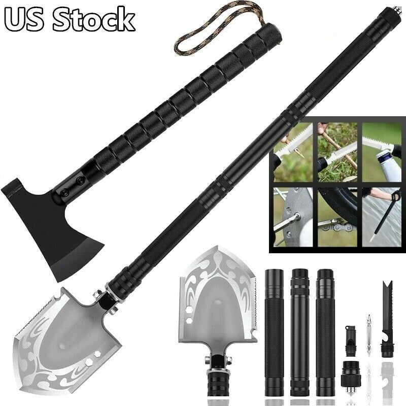 Multifunctional Shovel Ax Set Survival Kit Folding