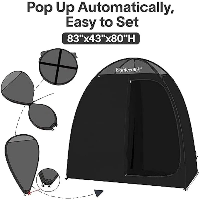 Camping Shower Tent Changing Room with Fixed Floor