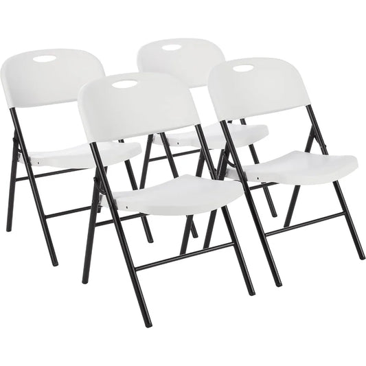 Foldable Chair White 350-Pound Capacity