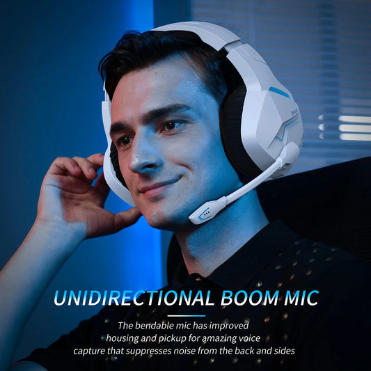 Gaming Headset with Noise Cancelling Microphone PS4 PS5 2.4G