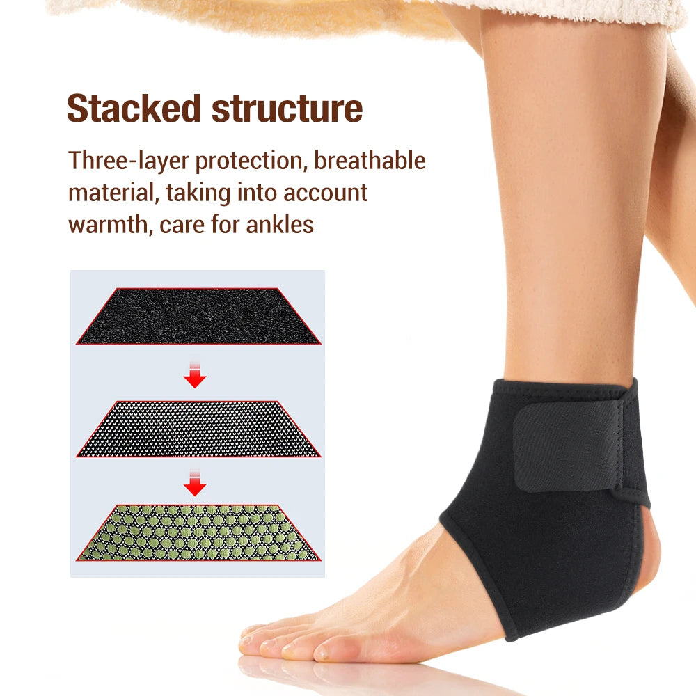 1 pc Magnetic Self-Heating Therapy Ankle Brace