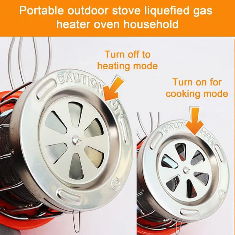 2 In 1 Camping Gas Heater, Outdoor Stove