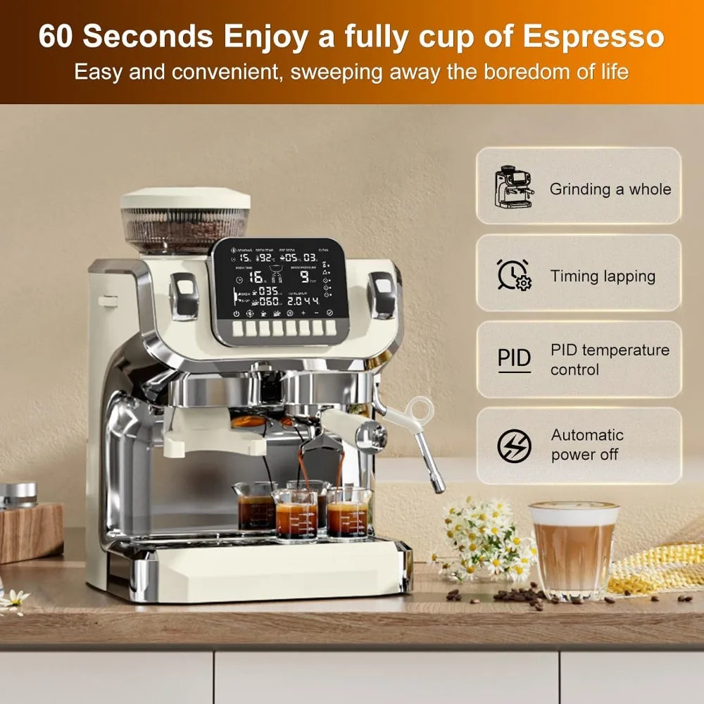 Semi Automatic Coffee Machine With Grinder