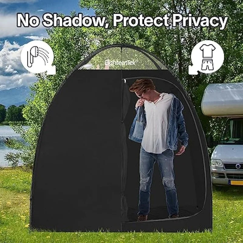 Camping Shower Tent Changing Room with Fixed Floor