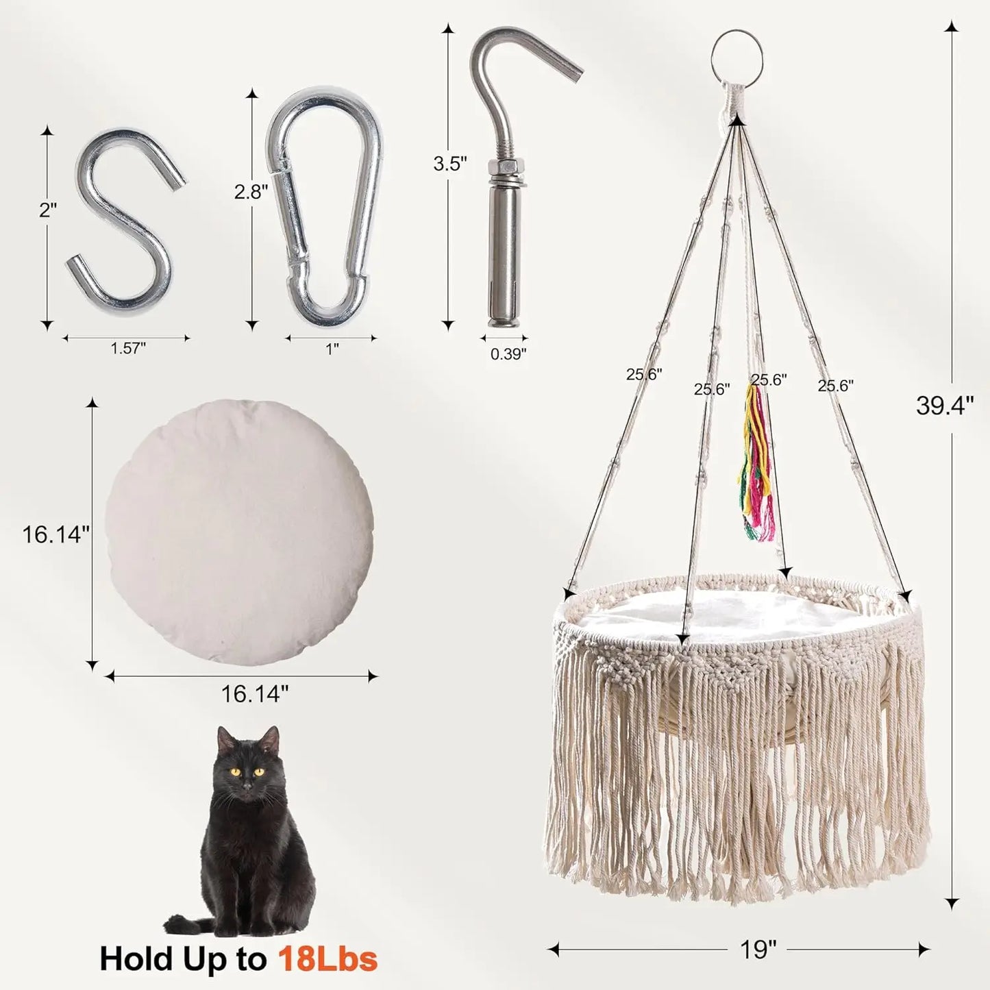 Macrame Cat Hammock