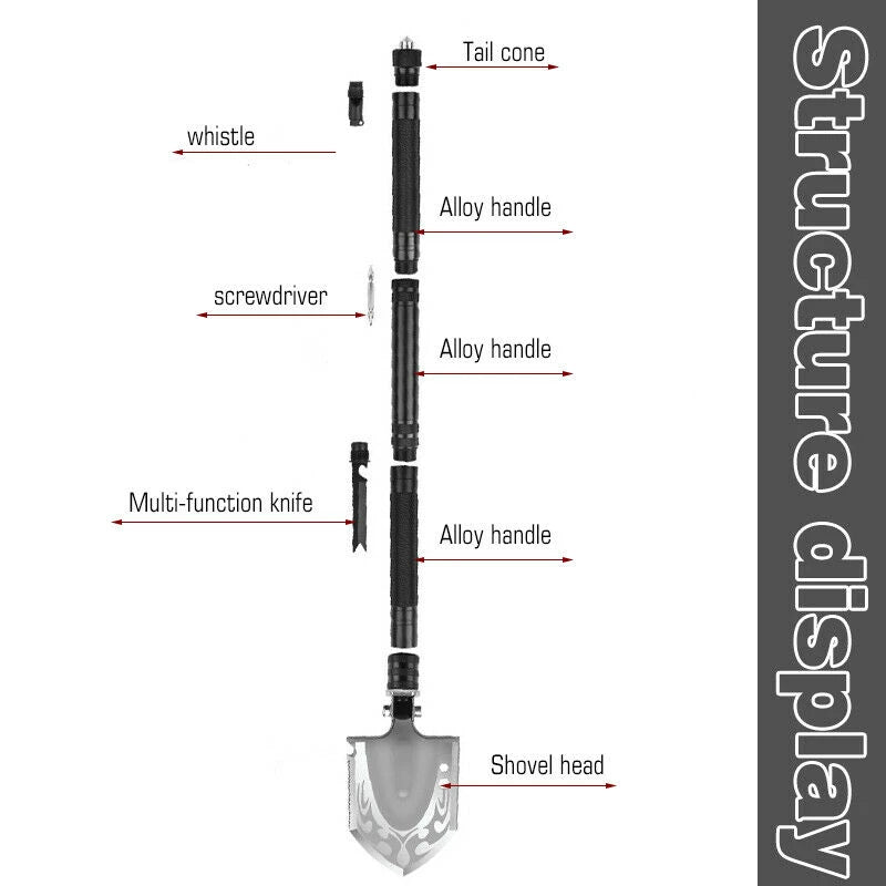 Multifunctional Shovel Ax Set Survival Kit Folding